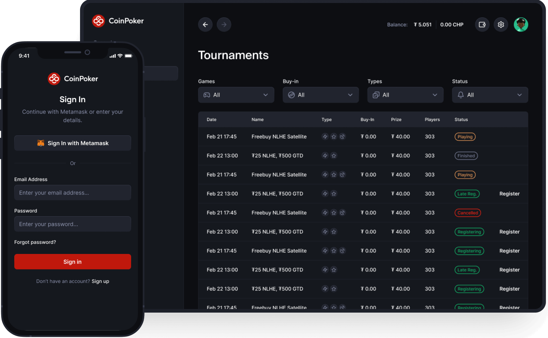 下载 the CoinPoker App